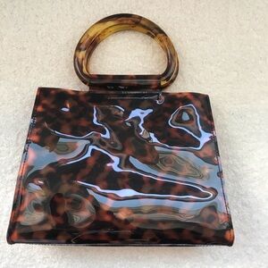Studio 33 Tortoise Print Vinyl Tote